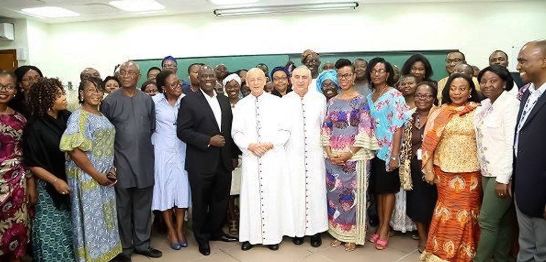 The Prelate’s Visit to the Lagoon School and the Lagos Business School five years ago